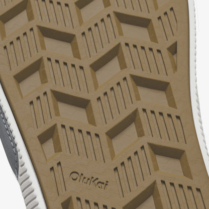 Tan slide sole with geometric tread pattern and OftaKat branding.